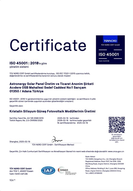 T&Uuml;V NORD - ISO 45001